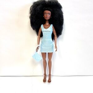 Blue Dress Fashion Doll with Accessories